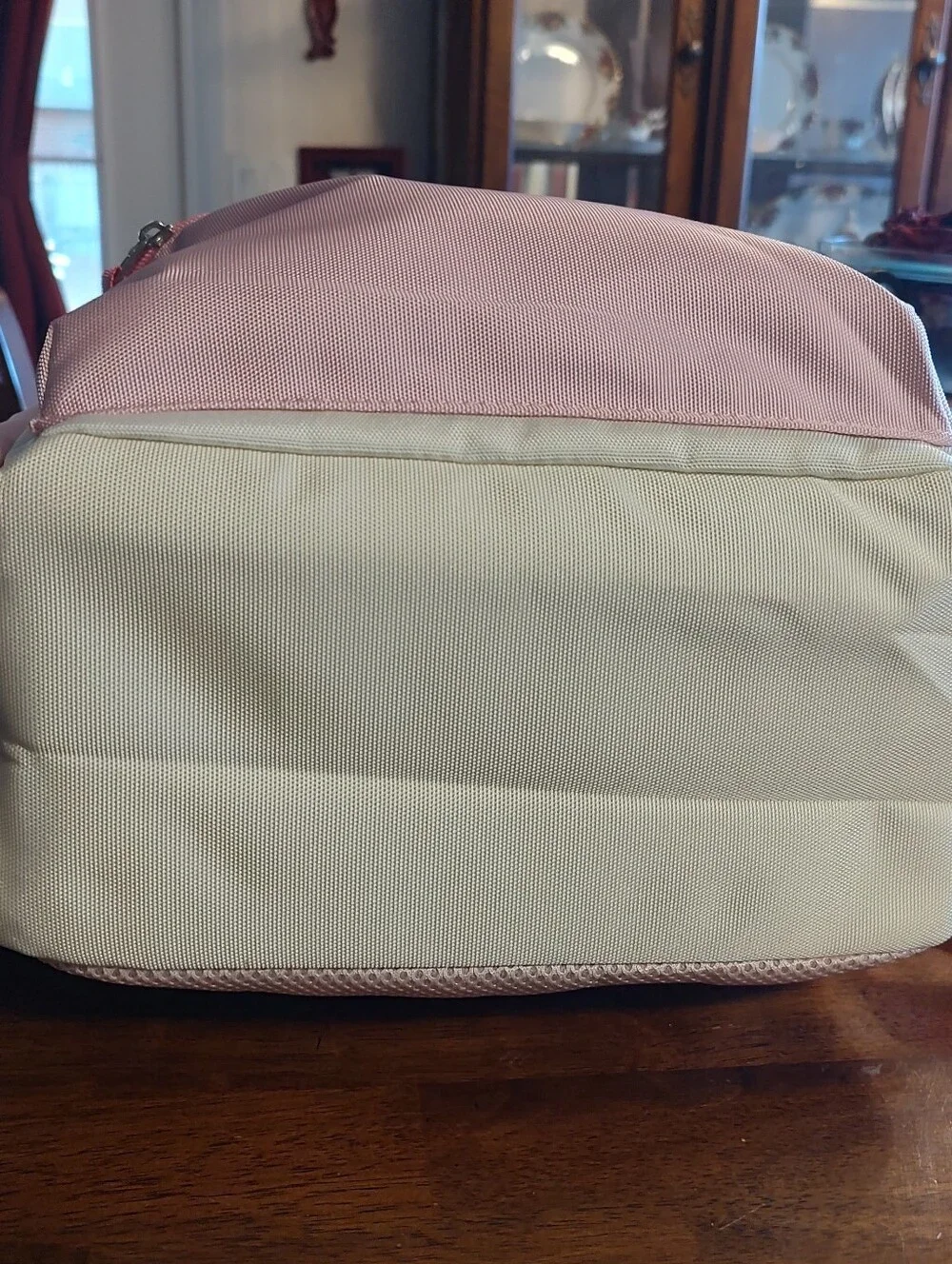 Light Pink and Cream Minimalist Backpack